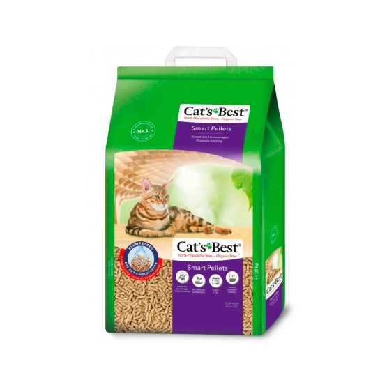 Наполнитель Cat’s Best Smart Pellets древесный для кошачьего туалета, 20 л (JRS321742/7429)