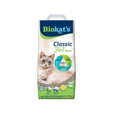 Наполнитель Biokats Classic Fresh 3in1 бентонитовый для кошачьего туалета, 10 л (G-613314/614212) - цена, характеристики, отзывы, рассрочка, фото 1