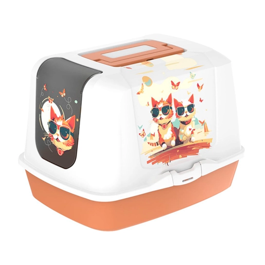 Закритий туалет Moderna Trendy Cat Indy&Louise для котів, карамель (BJ61439IL)