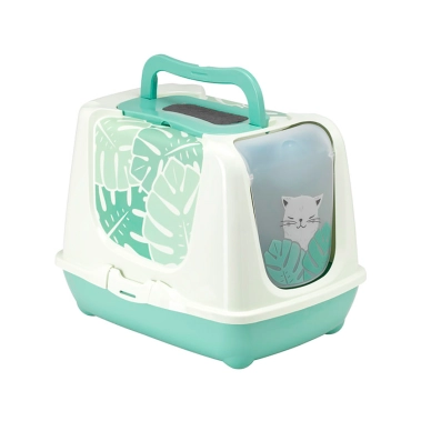 Закритий туалет Moderna Trendy Cat Eden для котів, зелений, 50х39х39 см (C235378CA) - цена, характеристики, отзывы, рассрочка, фото 1