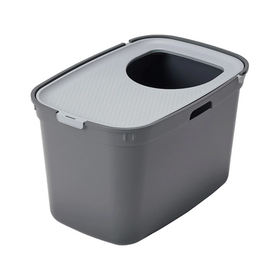 Вертикальный закрытый туалет Moderna Top Cat для котов, холодно-серый, 59х39х38 см (AG50275)