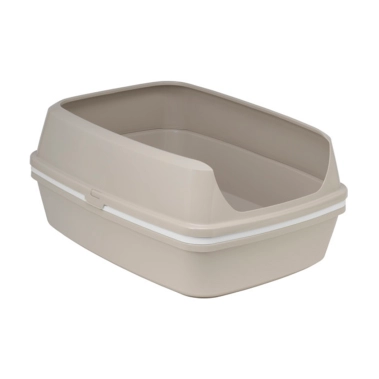 Туалет Moderna Lift To Sift с бортиком и сеткой для кошек, тёплый серый, 56х43х27 см (AA72330) - цена, характеристики, отзывы, рассрочка, фото 1