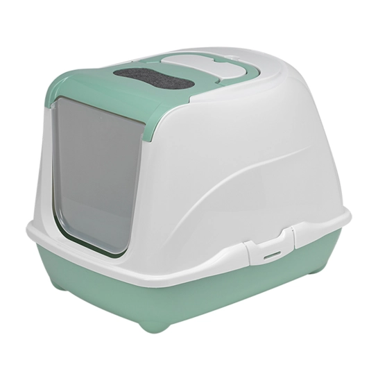 Закритий туалет Moderna Flip Cat для кішок, світло-зелений, 50х39х37 см (C230378)