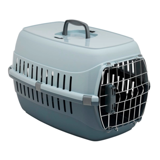 Переноска Moderna Road Runner 2 для собак с металлическими дверями IATA, серый, 58х35х37 см (T203312)