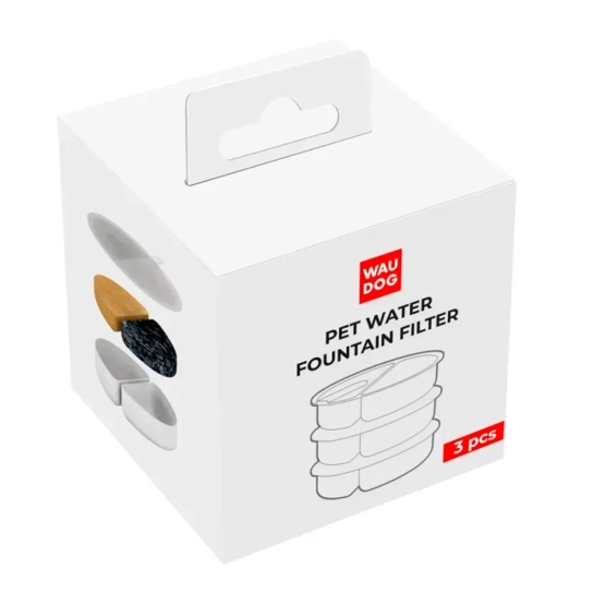 Сменный фильтр для фонтана-поилки WAUDOG, 3 шт/уп (5068)