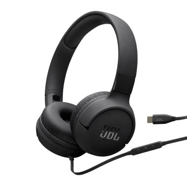 Дротові навушники JBL Tune 520C USB-C Black (JBLT520CBLK) - цена, характеристики, отзывы, рассрочка, фото 1