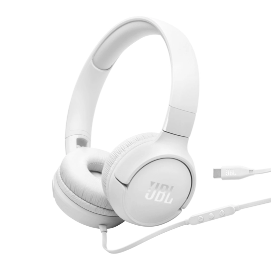 Проводные наушники JBL Tune 520C USB-C White (JBLT520CWHT)
