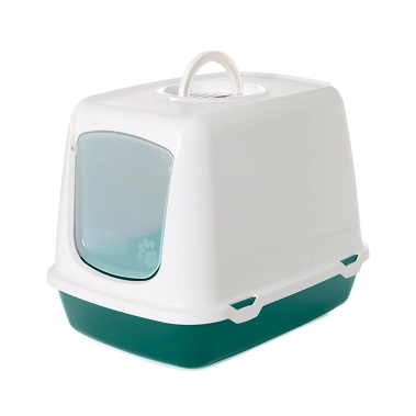 Закритий туалет Savic Oskar Nordic для кішок, сіро-зелений, 50×37×39 см (0265_0WMG) - цена, характеристики, отзывы, рассрочка, фото 1
