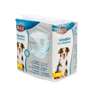 Підгузки Trixie для собак, поліестер, розмір M-L, 36-52 см, 12 шт (23634) - цена, характеристики, отзывы, рассрочка, фото 1