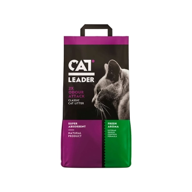 Наповнювач Cat Leader Classic 2xOdour Attack Fresh суперпоглинаючий для котячого туалету, 10 кг (802028) - цена, характеристики, отзывы, рассрочка, фото 1
