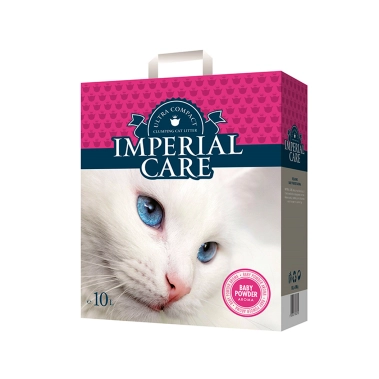 Наполнитель Imperial Care Baby Powder, ультрагрудкующий, для кошачьего туалета, с ароматом детской пудры, 10 л (800765) - цена, характеристики, отзывы, рассрочка, фото 1