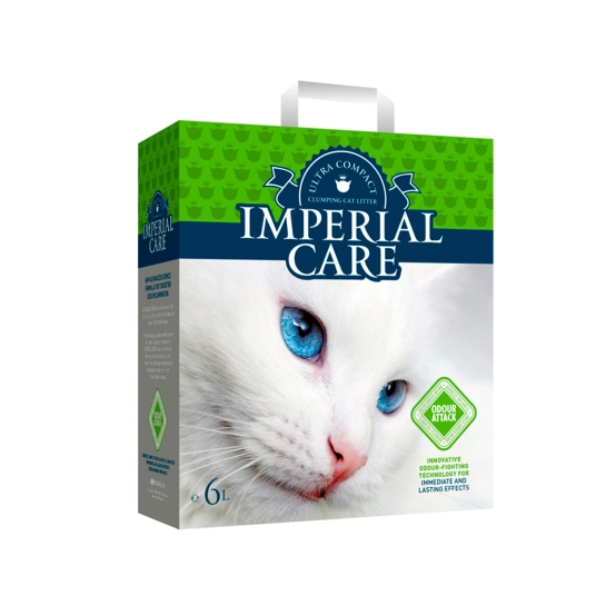 Наполнитель Imperial Care Odour Attack, ультрагрудкующий, для кошачьего туалета, с ароматом летнего сада, 6 л (801748)