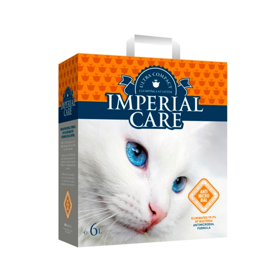 Наполнитель Imperial Care Silver Ions, ультрагрудкующий, для кошачьего туалета, с ионами серебра, 6 л (800949)