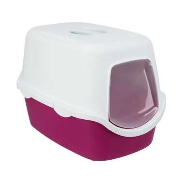 Закрытый туалет Trixie Vico для кошек, фиолетовый/белый, 40×40×56 см (40278) - цена, характеристики, отзывы, рассрочка, фото 1