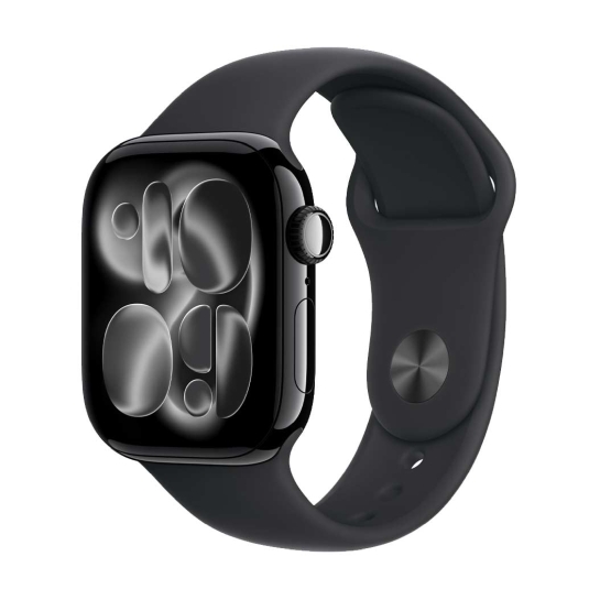 Смарт-часы Apple Watch Series 11 GPS 42mm Jet Black Aluminium Case with Black Sport Band - M/L - цена, характеристики, отзывы, рассрочка, фото 1