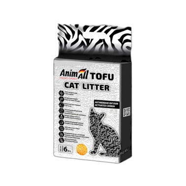 Наполнитель AnimAll Tofu с активированным углём, для кошачьего туалета, 6 л (174246) - цена, характеристики, отзывы, рассрочка, фото 1
