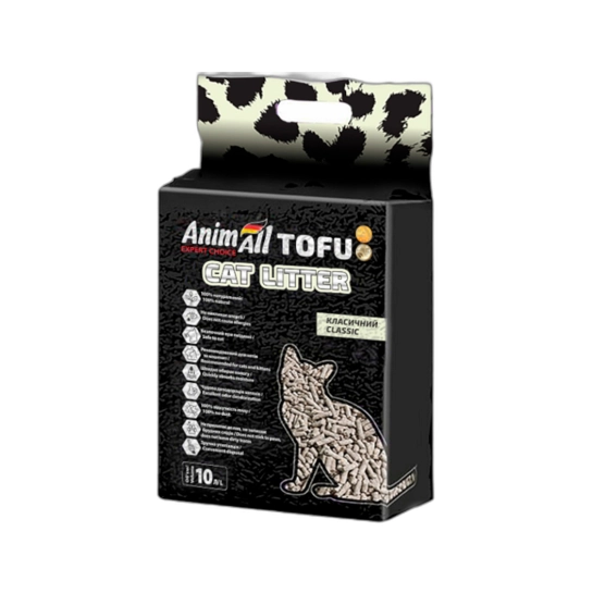 Наповнювач AnimAll Tofu класик, для котячого туалету, 10 л (179890)