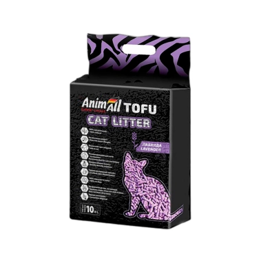 Наполнитель AnimAll Tofu лаванда, для кошачьего туалета, 10 л (158202) - цена, характеристики, отзывы, рассрочка, фото 1