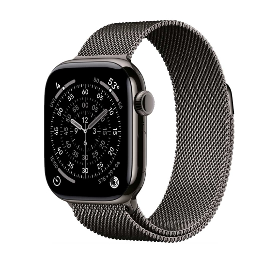 Смарт-часы Apple Watch Series 11 GPS + Cellular 42mm Slate Titanium Case w. Slate Milanese Loop - цена, характеристики, отзывы, рассрочка, фото 1