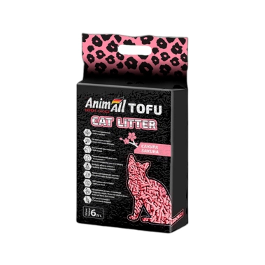 Наполнитель AnimAll Tofu сакура, для кошачьего туалета, 6 л (158198) - цена, характеристики, отзывы, рассрочка, фото 1