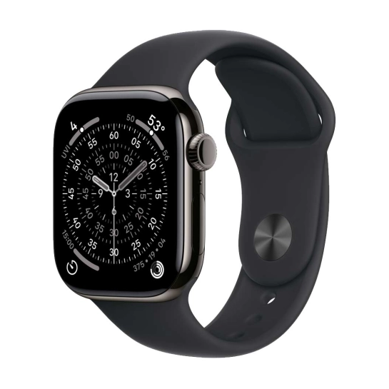 Смарт-часы Apple Watch Series 11 GPS + Cellular 46mm Slate Titanium Case w. Black Sport Band - S/M