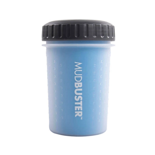 Лапомийка DEXAS MudBuster для собак, середня, з кришкою, блакитна, 15 см (PW710L-2194)