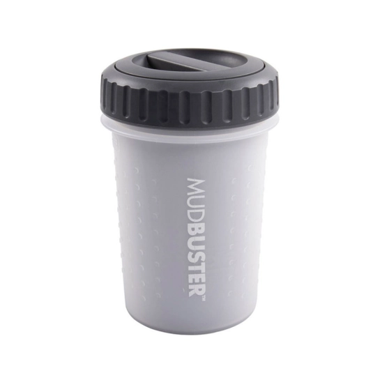 Лапомийка DEXAS MudBuster для собак, середня, з кришкою, світло-сіра, 15 см (PW710L-429)