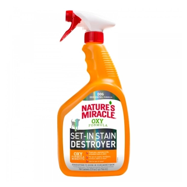 Засіб 8in1 Nature's Miracle Dog Oxy Formula Spray для усунення плям та запахів від собак, 946 мл (680397 USA) - цена, характеристики, отзывы, рассрочка, фото 1