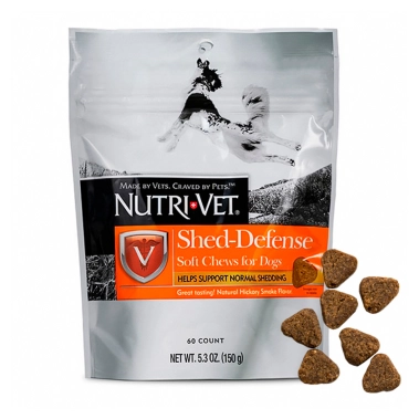 Жевательные таблетки Nutri-Vet Shed-Defense Soft Chews для защиты шерсти, для собак, 60 шт (11820) - цена, характеристики, отзывы, рассрочка, фото 1