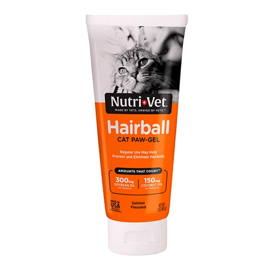 Гель Nutri-Vet Hairball Salmon выведение шерсти, вкус лосося, для кошек, 89 мл (50403)