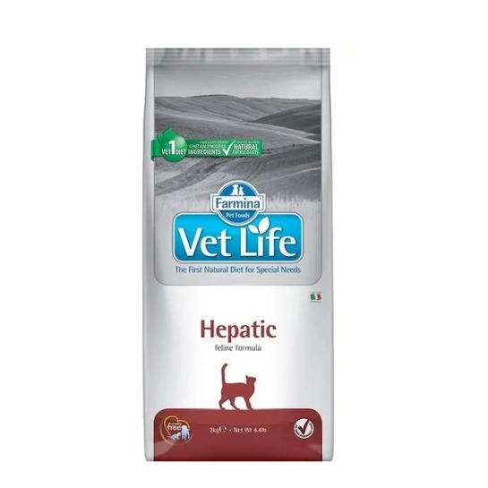 Сухой корм для кошек Farmina Vet Life Hepatic при хронической печёночной недостаточности 400 г (160389)