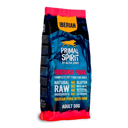 Сухой корм Primal Spirit Iberian Ham полнорационный, для собак, со свининой и ветчиной, 12 кг (IBERD010300818)