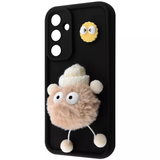 Чехол Pretty Things Case for Samsung Galaxy A56 black/fluffy white