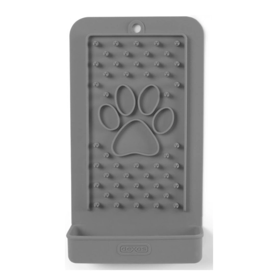 Килимок DEXAS силіконовий для ласощів та вилизування, вертикальний, світло-сірий (PW851429)