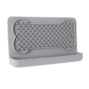 Килимок DEXAS силіконовий для ласощів та вилизування, горизонтальний, світло-сірий (PW850429) - цена, характеристики, отзывы, рассрочка, фото 1