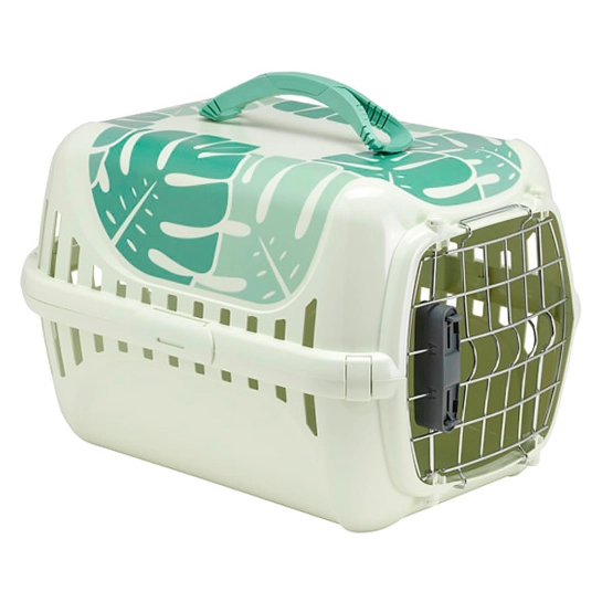 Переноска Moderna Trendy Runner Edem, для кошек, с металлической дверцей и замком IATA, светло-зелёная, 50.1x32x34.5 см (T153379CA)