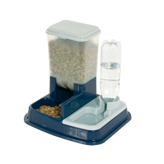 Автогодівниця та автопоїлка Flamingo Duo Max, на підставці, для собак, 37x32x36 см (44046)