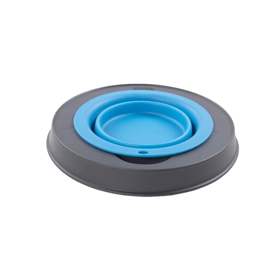 Миска одинарна DEXAS Single Feeder на складній підставці мала 360 мл Блакитна (PW1304322194)