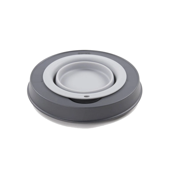 Миска одинарная DEXAS Single Feeder на складной подставке малая 360 мл Светло-Серая (PW130432429)