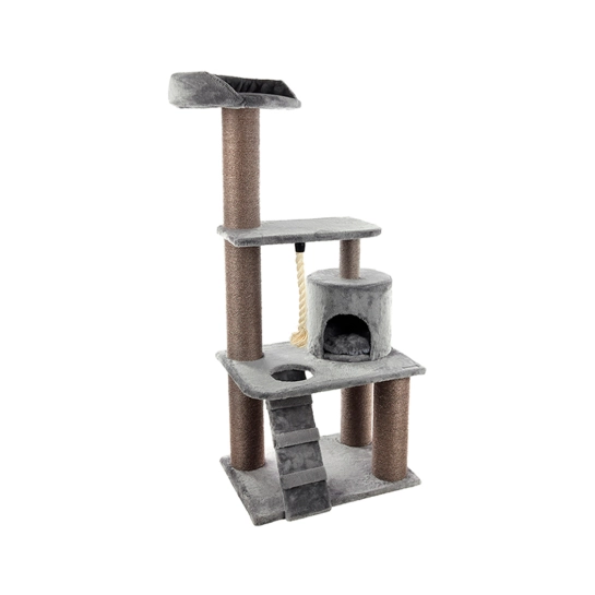 Игровой комплекс-когтеточка Flamingo Scratching Tree Edan, для кошек, серый (561219)