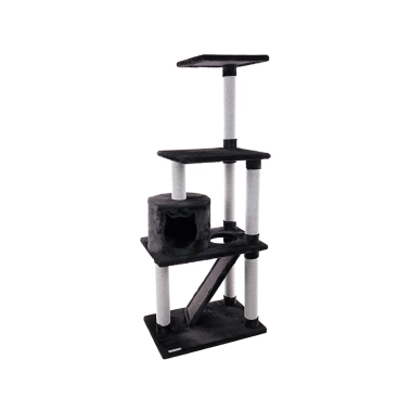 Игровой комплекс-когтеточка Flamingo Scratching Tree Forza, для кошек, черный (560982) - цена, характеристики, отзывы, рассрочка, фото 1