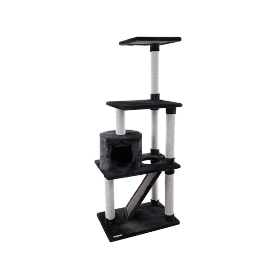 Игровой комплекс-когтеточка Flamingo Scratching Tree Forza, для кошек, черный (560982)