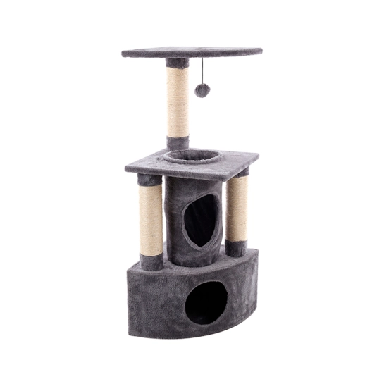 Игровой комплекс-когтеточка Flamingo Scratching Tree Rochefort, для кошек, серый (1031284)