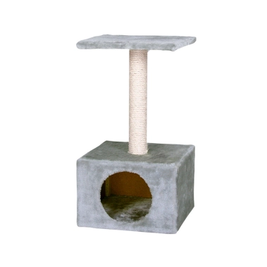 Домик-когтеточка Flamingo Sassiere, для кошек, серый, 30x30x54.5 см (1031263) - цена, характеристики, отзывы, рассрочка, фото 1