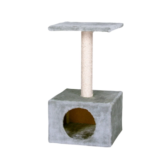 Домик-когтеточка Flamingo Sassiere, для кошек, серый, 30x30x54.5 см (1031263)