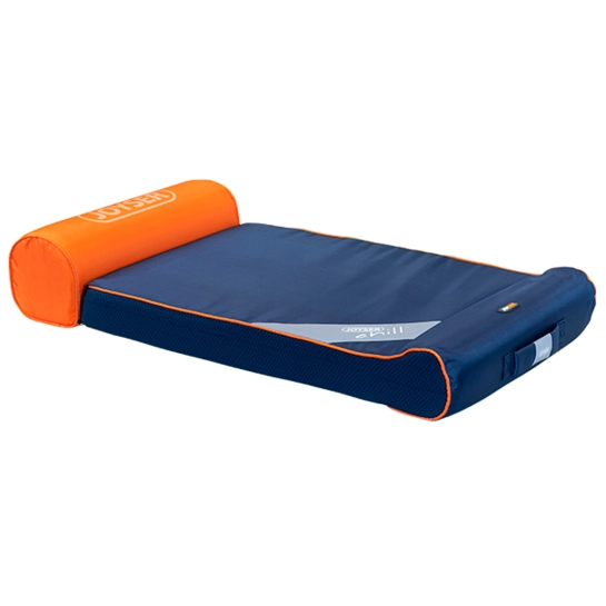 Лежак Joyser Chill Sofa, для собак, со съемной подушкой, синий-оранжевый, размер M, 93x50x8 см (9009)