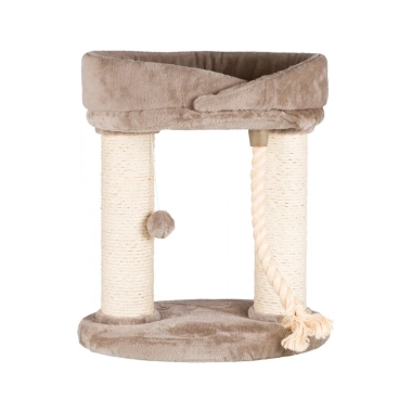 Кігтіточка-лежак Trixie Marcela для кішок з іграшкою на мотузці, сизаль/плюш, сіра, 53×43×60 см (47062) - цена, характеристики, отзывы, рассрочка, фото 1