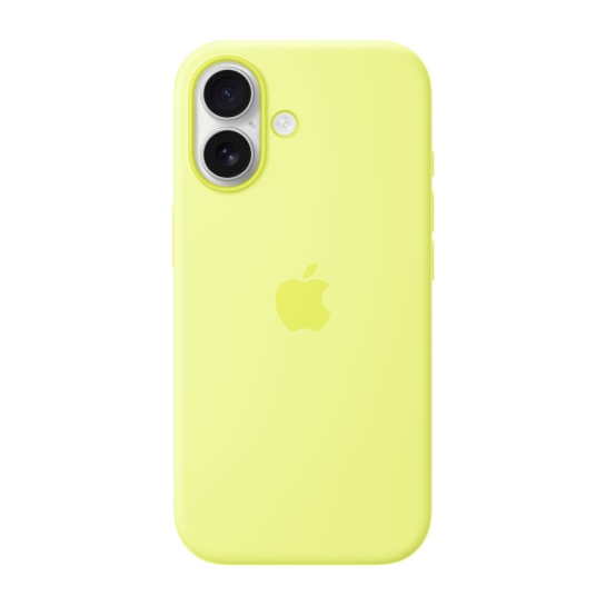 Чехол Apple iPhone 17 Silicone Case with MagSafe - Neon Yellow (MGEV4ZM/A) - цена, характеристики, отзывы, рассрочка, фото 1