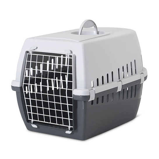 Переноска Savic Trotter 3 для собак и кошек, светло-серая/антрацит, 60.5×40.5×39 см (3262_000T)