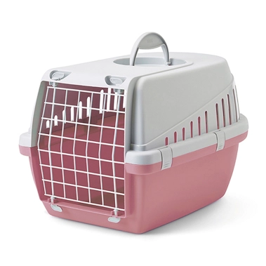 Переноска Savic Trotter 2 для собак, світло-сіра/рожева, 56×37.5×33 см (3261_0LAR) - цена, характеристики, отзывы, рассрочка, фото 1